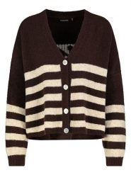 Sublevel Kardigan w kolorze ciemnobrązowo-beżowym rozmiar: M/L. Brązowe kardigany damskie Sublevel, l, bez wzorów. Za 130.99 zł.