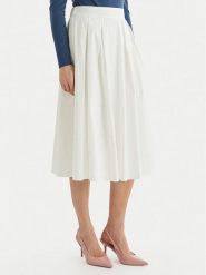 ONLY Spódnica trapezowa Maila 15369555 Biały Regular Fit. Białe spódnice damskie Only, xl, bez wzorów, z bawełny. Za 179.99 zł.