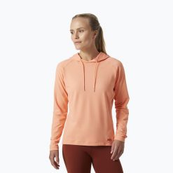 Bluza trekkingowa damska Helly Hansen Verglas Light Hoodie. Brązowe bluzy damskie Helly Hansen, bez wzorów, bez kaptura. Za 379.99 zł.