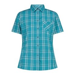 Koszula damska turystyczne CMP 34S5706. Niebieskie koszule damskie CMP, s, bez wzorów, sportowe, bez kołnierzyka, bez ramiączek. Za 185.00 zł.