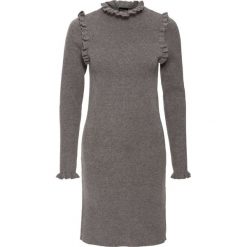 Sukienka dzianinowa bonprix szary melanż. Szare sukienki damskie bonprix, melanż, z dzianiny, eleganckie. Za 119.99 zł.