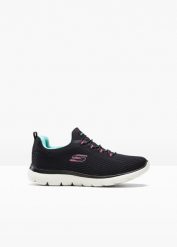 Sneakersy Skechers z pianką memory. Czerwone obuwie sportowe casual damskie bonprix. Za 249.99 zł.