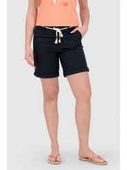 Alife and kickin Szorty "Ayana" w kolorze granatowym rozmiar: XL. Niebieskie szorty damskie Alife and Kickin, z aplikacjami, ze skóry. Za 82.99 zł.