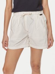 Napapijri Szorty materiałowe Aberdeen NP0A4I51 Écru Loose Fit. Szorty damskie Napapijri, bez wzorów, z bawełny. Za 279.99 zł.