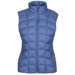 Trespass Ogbere - Bezrękawnik damski Tp50 w kolorze indygo. Fioletowe kamizelki damskie Trespass, bez wzorów, z puchu, bez kaptura. Za 310.99 zł.