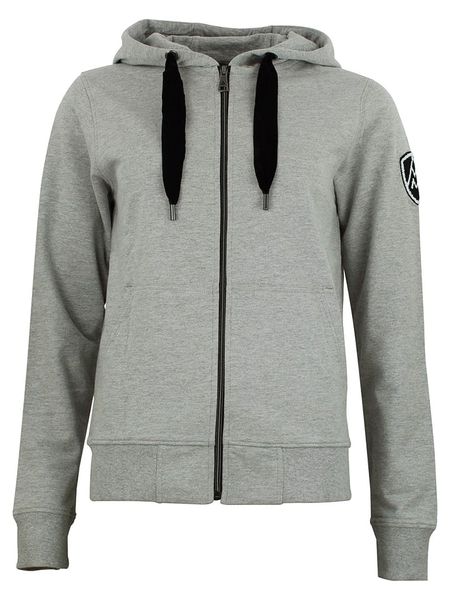 Peak Mountain Bluza "Aclara" w kolorze szarym rozmiar: M. Szare bluzy damskie Peak Mountain, m, z aplikacjami, z bawełny, bez kaptura. Za 163.95 zł.