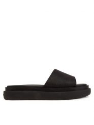 Calvin Klein Klapki Flatform Slide Jacq HW0HW02461 Czarny. Czarne klapki damskie Calvin Klein, bez wzorów, z materiału, bez obcasa, bez zapięcia. Za 269.99 zł.