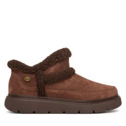 Śniegowce Skechers. Brązowe śniegowce damskie Skechers. Za 339.99 zł.