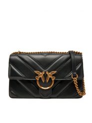 PINKO Torebka Love One Classic Light Dc PE 25 PLTT 104549 A26Z Czarny. Czarne torebki wieczorowe damskie Pinko, bez wzorów, ze skóry, bez dodatków. Za 1,710.00 zł.