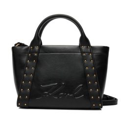 Torebka KARL LAGERFELD. Czarne torebki klasyczne damskie KARL LAGERFELD, bez dodatków. Za 849.99 zł.