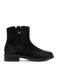MEXX Botki CEO-MX/032C-WI23 Czarny. Czarne botki damskie Mexx, z nubiku, bez obcasa, na płaskiej podeszwie, bez zapięcia. Za 329.99 zł.