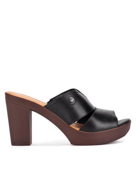 Lasocki Klapki EST-2025-14 Czarny. Czarne klapki damskie Lasocki, bez wzorów, ze skóry, bez obcasa, bez zapięcia. Za 169.99 zł.