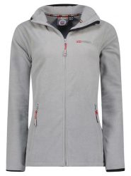 Geographical Norway Kurtka polarowa "Unicia" w kolorze szarym rozmiar: XXL. Szare kurtki damskie Geographical Norway, xxl, bez wzorów, z polaru, bez kaptura. Za 87.81 zł.