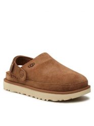 Ugg Klapki W Goldenstar Clog 1138252 Brązowy. Brązowe klapki damskie Ugg, bez wzorów, ze skóry, bez obcasa, bez zapięcia. W wyprzedaży za 589.99 zł.