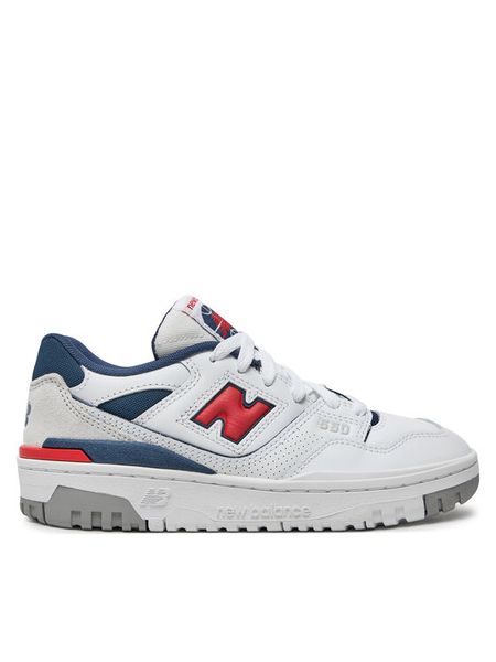 New Balance Sneakersy GSB550ED Biały. Białe buty sportowe chłopięce New Balance, ze skóry, bez zapięcia. Za 249.99 zł.