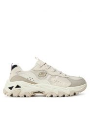 Skechers Sneakersy D'Lites Hiker 180128/NTMT Beżowy. Brązowe obuwie sportowe damskie Skechers, ze skóry, bez zapięcia. Za 279.99 zł.
