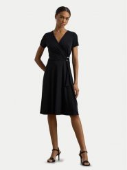 LAUREN RALPH LAUREN Sukienka codzienna 250868161003 Czarny Regular Fit. Czarne sukienki damskie Lauren Ralph Lauren, bez wzorów, z syntetyku, bez ramiączek. Za 539.99 zł.
