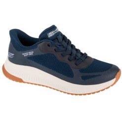 Buty sportowe Sneakersy damskie, Slip-Ins: Bobs Squad 4 - Staple Look. Niebieskie obuwie sportowe casual damskie Skechers, trekkingowe. Za 359.99 zł.