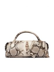 Guess Torebka Yvonne Mini HWKG23 29760 Szary. Szare kuferki damskie Guess, z aplikacjami, ze skóry, bez dodatków. Za 544.99 zł.