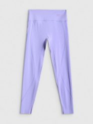 4F Legginsy treningowe szybkoschnące damskie - fioletowe M. Fioletowe legginsy damskie 4F, m, bez wzorów, z materiału. Za 169.99 zł.