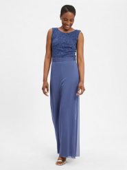 Swing Kombinezon Kobiety niebieski, 42. Niebieskie kombinezony damskie Swing, bez wzorów, z koronki, eleganckie, bez kołnierzyka, bez ramiączek. Za 479.95 zł.