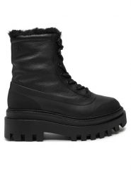 Calvin Klein Jeans Trapery Flatform Lace Up Boot Padded YW0YW01557 Czarny. Czarne trapery damskie Calvin Klein Jeans, z jeansu, bez zapięcia. Za 449.99 zł.