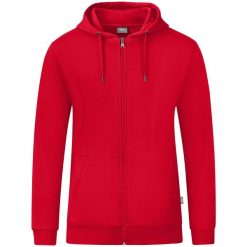 Kurtka Jako Organic. Czerwone kurtki damskie JAKO, m, bez wzorów, z bawełny, z kapturem. Za 366.00 zł.