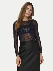 JDY Bluzka Hubby 15336986 Czarny Regular Fit. Czarne bluzki damskie JDY, m, bez wzorów, z syntetyku, bez kołnierzyka, bez ramiączek. Za 69.99 zł.