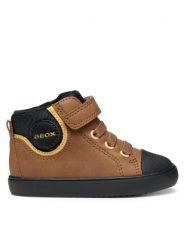 Geox Sneakersy B Gisli B461NC 0MEFU CR69B Brązowy. Brązowe buty sportowe chłopięce Geox, ze skóry, bez zapięcia. Za 139.99 zł.