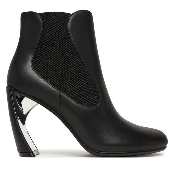 Botki United Nude. Czarne botki damskie United Nude, bez obcasa, na słupku, bez zapięcia. Za 869.99 zł.