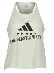 Adidas Top sportowy w kolorze zielonym rozmiar: L. Zielone koszulki sportowe damskie Adidas, l, bez wzorów, bez ramiączek, outdoorowe. Za 78.66 zł.