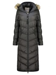 Geographical Norway Płaszcz zimowy "Capucine" w kolorze czarnym rozmiar: XXL. Czarne płaszcze damskie Geographical Norway, na zimę, xxl, bez wzorów, z puchu, bez kaptura. Za 308.91 zł.