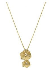 Luxenter Naszyjnik z elementem ozdobnym rozmiar: onesize. Żółte naszyjniki damskie Luxenter, z cyrkonią, srebrne. Za 217.99 zł.