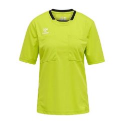 Koszulka damska Hummel hml referee chevron. Zielone bluzki damskie Hummel, s, bez wzorów, z materiału, sportowe, bez kołnierzyka, bez ramiączek. Za 108.50 zł.