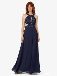 APART Sukienka w kolorze granatowym rozmiar: 40. Niebieskie sukienki damskie Apart, bez wzorów, bez ramiączek. Za 173.99 zł.