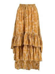 BLE Spódnica w kolorze jasnobrązowym rozmiar: M/L. Brązowe spódnice damskie BLE, l, bez wzorów, maxi. Za 94.95 zł.