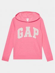 Gap Bluza 620403-00 Różowy Regular Fit. Czerwone bluzy dziewczęce GAP, bez wzorów, z bawełny, bez ramiączek, bez kaptura. Za 89.99 zł.