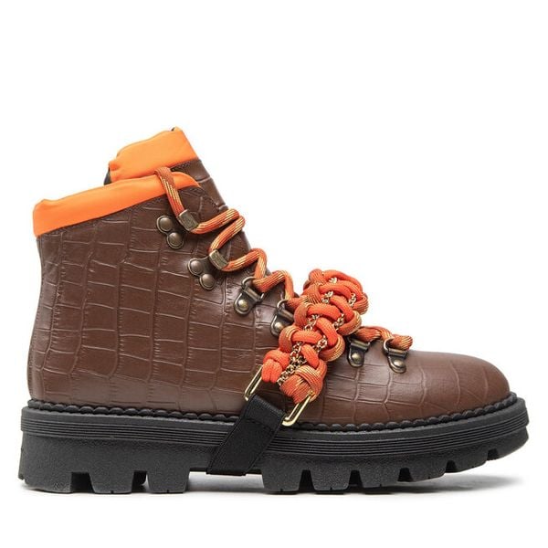 Trapery PINKO. Brązowe trapery damskie Pinko, bez zapięcia. Za 1,279.00 zł.