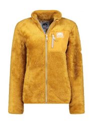 Geographical Norway Kurtka polarowa "Upecious" w kolorze musztardowym rozmiar: XXL. Brązowe kurtki damskie Geographical Norway, xxl, bez wzorów, z polaru, bez kaptura. Za 96.60 zł.