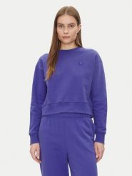 Save The Duck Bluza DF1180W CLEE20 Fioletowy Relaxed Fit. Fioletowe bluzy damskie Save the duck, bez wzorów, z bawełny, bez kaptura. Za 199.99 zł.