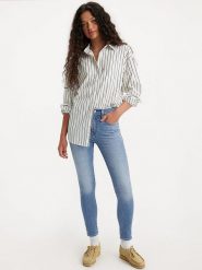 Levi´s Dżinsy - Skinny fit - w kolorze niebieskim rozmiar: W26/L32. Niebieskie jeansy damskie z podwyższonym stanem. Za 171.28 zł.