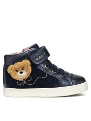 Geox Sneakersy B Kilwi Girl B46D5A 022NF C4021 M Granatowy. Niebieskie buty sportowe dziewczęce Geox, ze skóry, bez zapięcia. Za 299.99 zł.