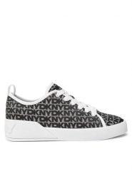 DKNY Trampki K3415881 Czarny. Czarne trampki damskie DKNY, bez wzorów, z materiału, bez zapięcia. Za 519.99 zł.