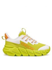 Geox Sneakersy J Flexyper Fast Boy J46N1A 0149J C0206 S Zielony. Zielone buty sportowe chłopięce Geox, z materiału, bez zapięcia. Za 249.99 zł.