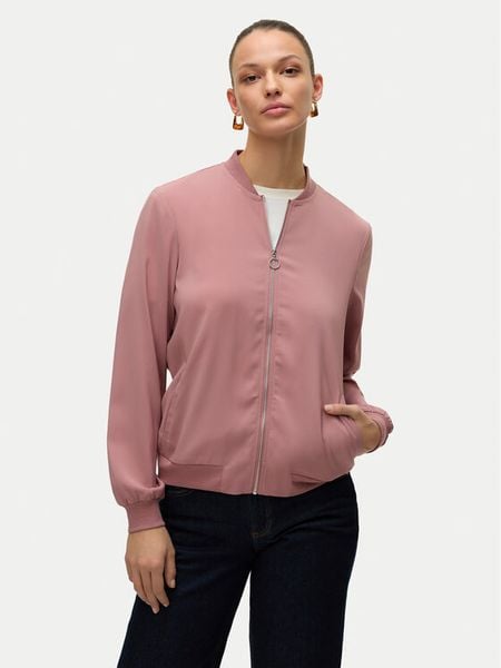 Vero Moda Kurtka bomber Vmcoco L/S Bomber Noos 10245734 Różowy Regular Fit. Czerwone kurtki damskie Vero Moda, l, bez wzorów, z syntetyku, bez kaptura. Za 189.99 zł.