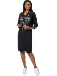 WITT WEIDEN Sukienka dresowa w kolorze czarnym rozmiar: 38. Czarne sukienki damskie WITT WEIDEN, bez wzorów, z bawełny, bez ramiączek. Za 94.95 zł.