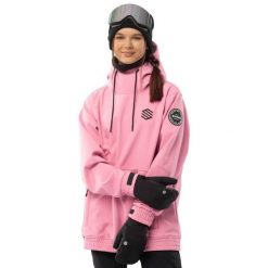 Kurtka snowboardowa damska W1-W Dolomites. Czerwone kurtki sportowe damskie SIROKO, l, bez wzorów, z softshellu, bez kaptura. W wyprzedaży za 297.00 zł.