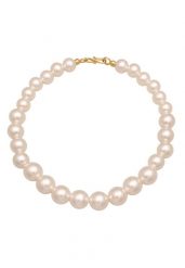 Elli Damski elegancki z synt. perłami z pozłacanego srebra próby 925 Naszyjniki 1 ct. Białe naszyjniki damskie Elli, pozłacane. Za 279.64 zł.