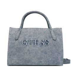 Torebka Guess. Czarne shopper bag Guess, z aplikacjami, bez dodatków. Za 714.99 zł.