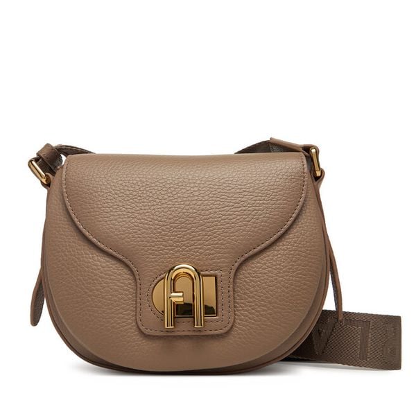 Torebka Furla. Brązowe listonoszki damskie Furla, bez wzorów, bez dodatków. Za 1,059.00 zł.